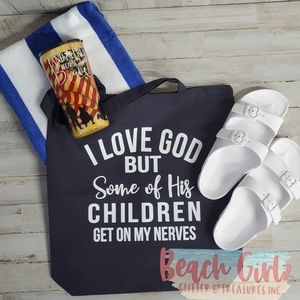 100% cotton tote- color is Navy Blue